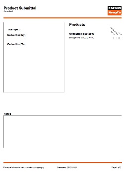 Simpson Strong Bolt STB2 Specs